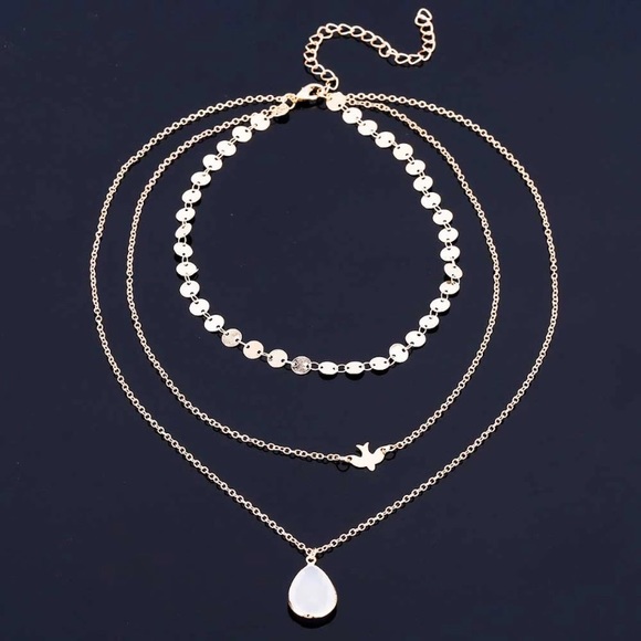 Three Tier Choker Necklace - Picture 6 of 7